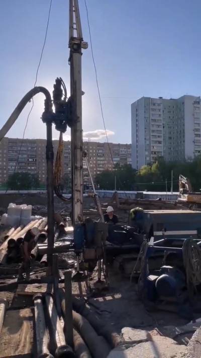 Бурение с обратной промывкой. Скважины системы водопонижения. Подземная часть здания